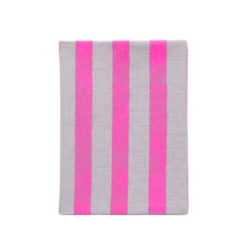 Upcycled A5 Notebook Reused Coffee Cups In Linen Stripe, 6 of 12