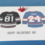 Heated Rivalry Style Personalised Valentine Card, thumbnail 2 of 7
