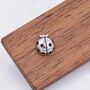 Sterling Silver Ladybird Stud Earrings, thumbnail 2 of 10