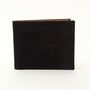 Black Washed Silk And Leather Wallet, thumbnail 3 of 4