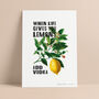 'When Life Gives You Lemons' Personalised Print, thumbnail 5 of 5