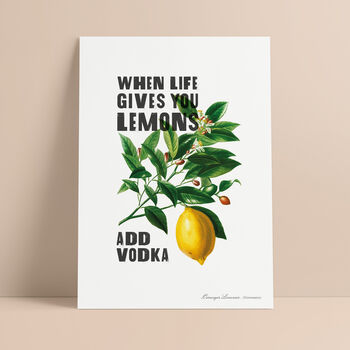 'When Life Gives You Lemons' Personalised Print, 5 of 5