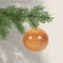 Christmas Molten Glass Bauble Tigris, 8cm, thumbnail 1 of 2