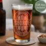 Personalised Brewery Style Pint Glass, thumbnail 3 of 5