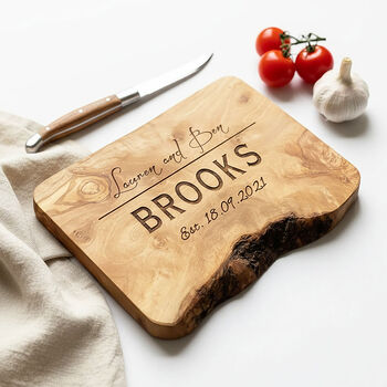 Personalised Olive Wood Cheese Board Gift, 2 of 9