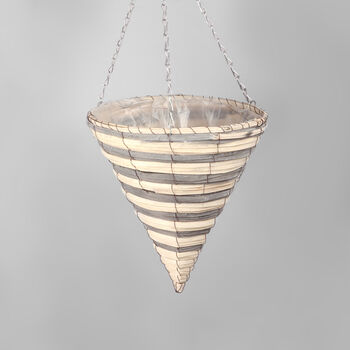 G Decor Large Cone Hanging Planter, 3 of 5
