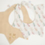 Double Sided Embroidered Cotton Baby Bib, thumbnail 4 of 6