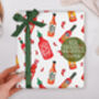 Valentine Wrapping Paper With Hot Sauce Design, Three Sheet Pack, thumbnail 2 of 3