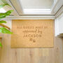Personalised Approved By The Dog Indoor Doormat, thumbnail 6 of 6