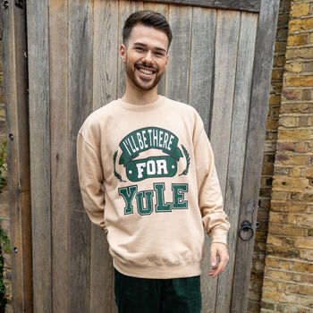 I'll Be There For Yule Men's Christmas Jumper, 2 of 5