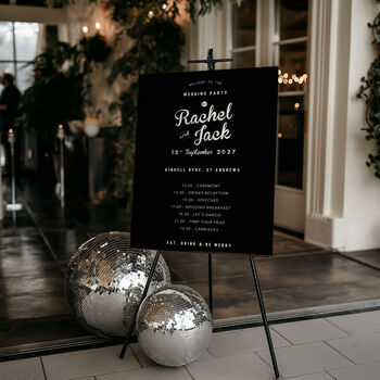 Order Of Events Wedding Sign, 7 of 7