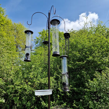 Bird Feeding Station With Large Feeders And Stabilizers, 11 of 12