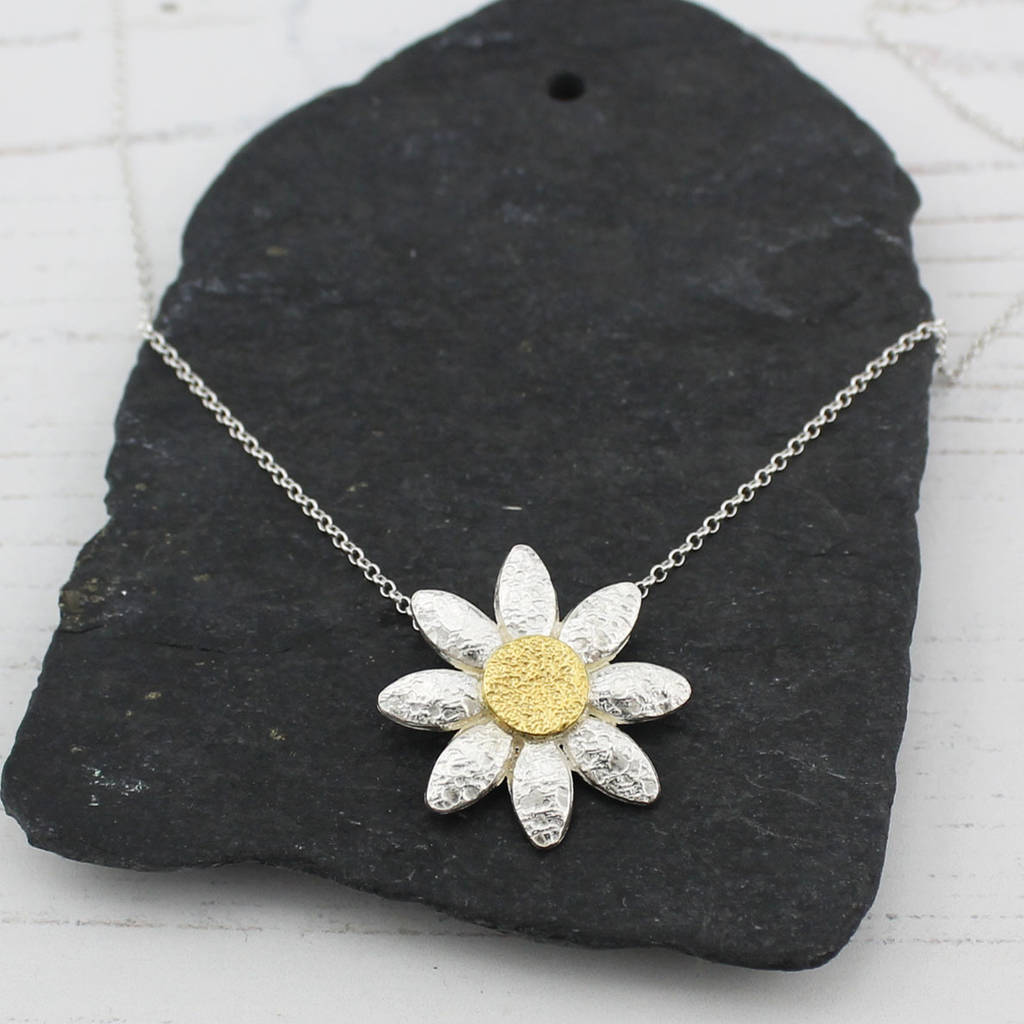 Sterling Silver Daisy Pendant