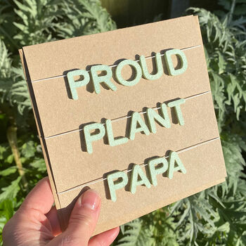 Proud Plant Papa / Mama Garland Card And Decoration, 4 of 4