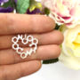 Sterling Silver Love Chemistry Geometric Heart Necklace, thumbnail 3 of 9