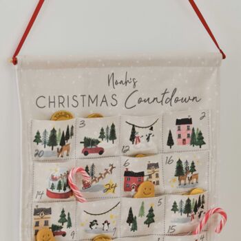 Personalised Reusable Fabric Christmas Advent Calendar, 4 of 4
