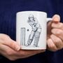 Womens Cricket Mug With Funny Quote, thumbnail 1 of 6