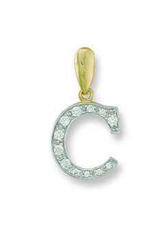 Delicate Monogram 9 K Solid Gold Pendant, 3 of 12