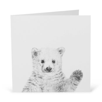 Waving Polar Bear Card, 3 of 4