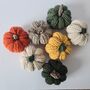 Knitted Pumpkin Decorations Set Of Six, thumbnail 5 of 5