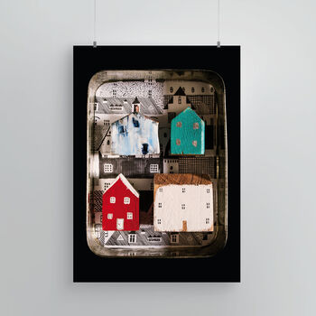 Personalised Little Houses Storybook Nursery Print, 3 of 5