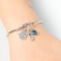 Personalised Paw Print Silver Bracelet Dog Lovers Gift, thumbnail 10 of 10