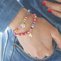 Personalised Multi Coloured Disc Stretch Bracelet, thumbnail 1 of 11