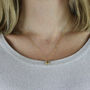 Heart Initial And Diamond Necklace Gold, thumbnail 2 of 6