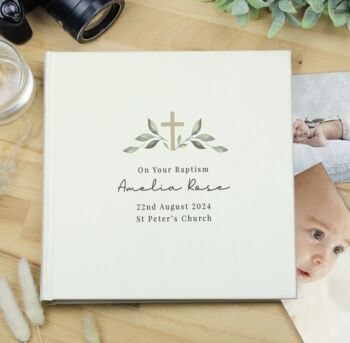 Personalised Square Religious Photo Album, 5 of 5