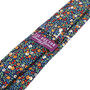 Blue Abena Multicoloured Floral Tie, thumbnail 2 of 3