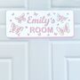 Personalised Butterfly Children's Door Sign, thumbnail 2 of 11