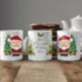Personalised Whimsical Santa Christmas Tree Gift Mug, thumbnail 2 of 2