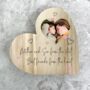 Personalised Mother And Daughter/Son Best Friends Photo Wooden Heart, thumbnail 1 of 7