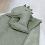 Personalised Trixie Mr Dino Bliss Sage Comforter, thumbnail 2 of 6