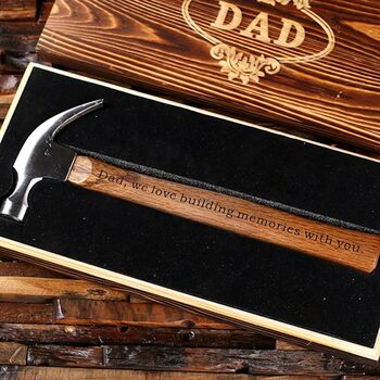 Personalised Hammer Wooden Box Engraved, 3 of 12