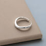 Sterling Silver Open Wave Ring, thumbnail 4 of 7