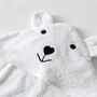Baby Beach Bath Towel Hooded Cotton Baby Shower Gift, thumbnail 1 of 10