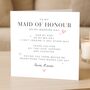 For My Maid Of Honour On My Wedding Day Card From Bride, thumbnail 1 of 7