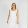 Women's White Cotton Nightdress Lace Chemise, thumbnail 7 of 7