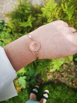 21st Birthday One Pence Cuff Bracelet, 8 of 12