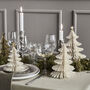 Ivory Paper Christmas Tree Decorations, thumbnail 1 of 4