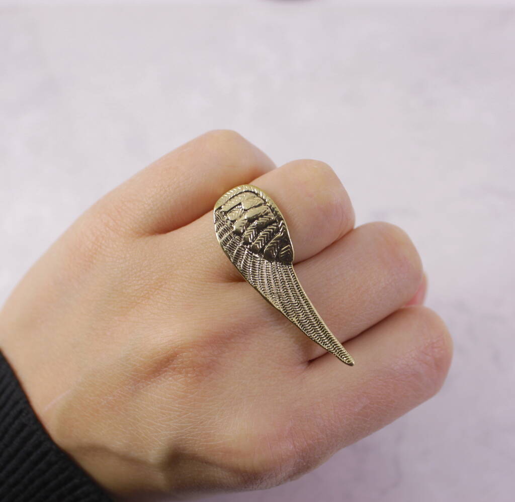 Angel Wing Wrap Ring By Lucy Loves Neko