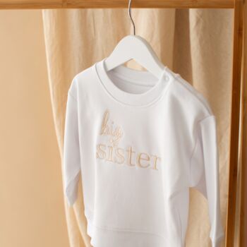 Big Sister Children's Natural Sweatshirt, 5 of 5