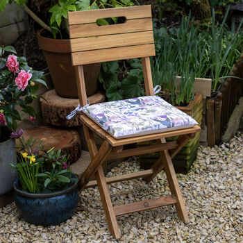 English Garden Water Resistant Garden Cushion Seat Pads, 3 of 7