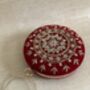 Red Circular Velvet Bangle Clutch Bag, thumbnail 6 of 8