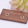 Sterling Silver Open Circle Stud Earrings, thumbnail 5 of 11