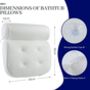 Bath Pillow Cushion Soft Bathtub Pillow Head And Neck, thumbnail 9 of 9