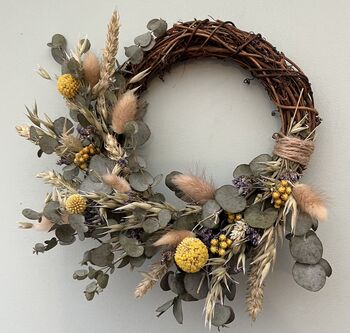 Small Spring Wreath With Dried Flowers, 5 of 5