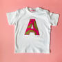 Personalised African Print Letter Baby Top, thumbnail 1 of 8