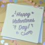 'Happy Valentines Day' Laser Cut Card, thumbnail 3 of 3
